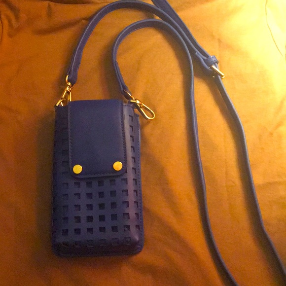 Dark Blue Crossbody Phone Bag - Picture 1 of 2